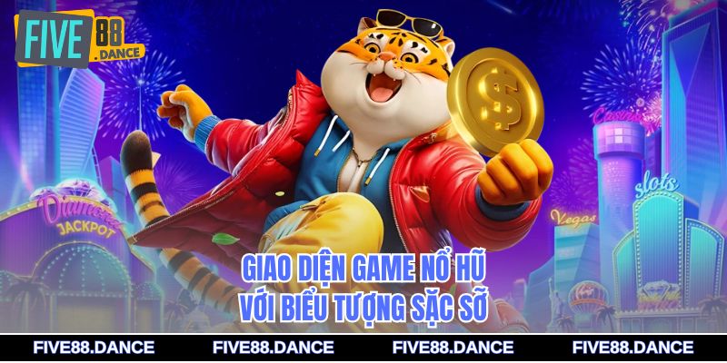 Giao diện game nổ hũ với biểu tượng sặc sỡ